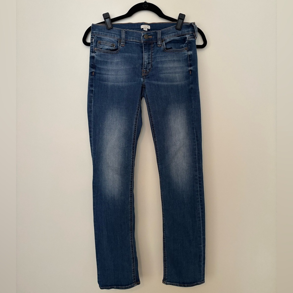 J. Crew Skinny Jeans in Medium Blue Wash